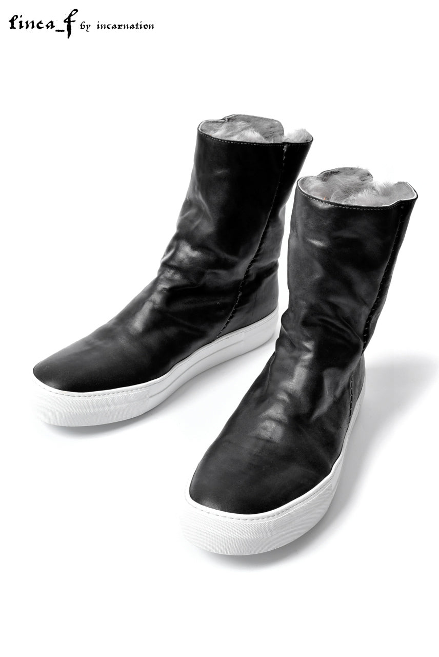 LINEA_F by incarnation GUIDI HORSE LEATHER BACK ZIP SNEAKER with