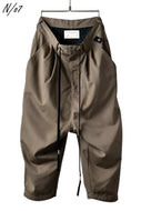 N/07 exclusive Three Dimensional Wide Pants Tuck/Dart Detail (DARK BEIGE)