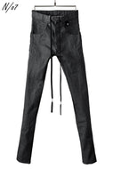 N/07 Darts-Structure Skinny Pants #THIN / Elastic DENIM (D.GREY)