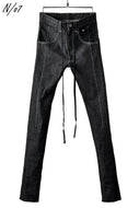 N/07 Darts-Structure Skinny Pants #THIN / Elastic DENIM (BLACK)