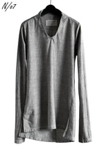 Load image into Gallery viewer, N/07 Neck Follow Jersey Tops / Sumi Ink Dyed (INK)