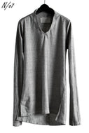 N/07 Neck Follow Jersey Tops / Sumi Ink Dyed (INK)