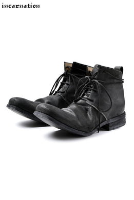 incarnation exclusive HORSE BUTT/CORDOVAN LEATHER 4 HOLE LACE UP BOOTS