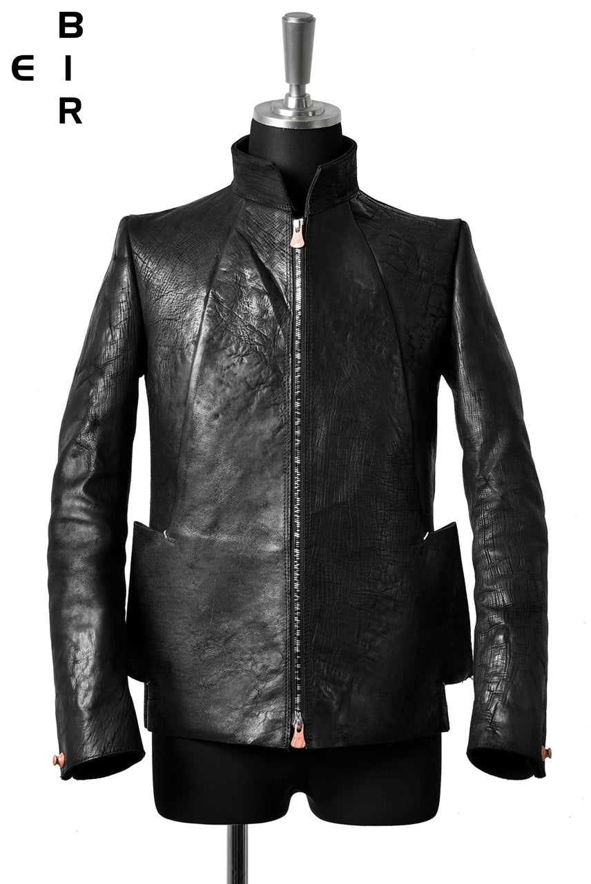 ierib classic zipper jacket / waxy Italian lambskin full vegetable