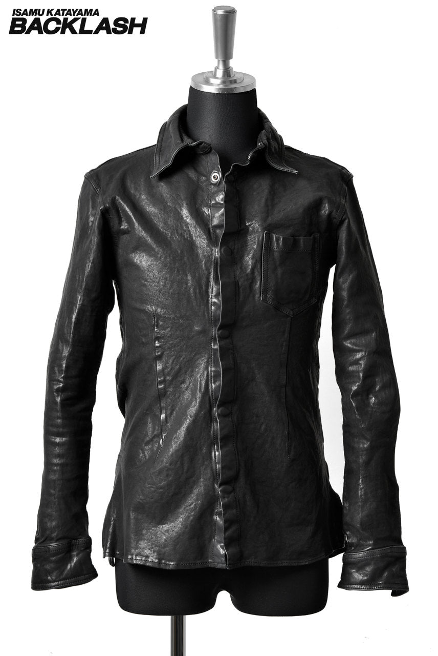 ド シャツ サイズ2 Backlash Isamu Katayama ISAMU KATAYAMA BACKLASH exclusive LEATHER SHIRT / CALF