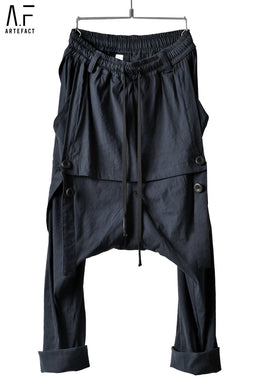 A.F ARTEFACT exclusive SUSPENDER DETAIL TROUSERS / HIGH-STRETCH LINEN