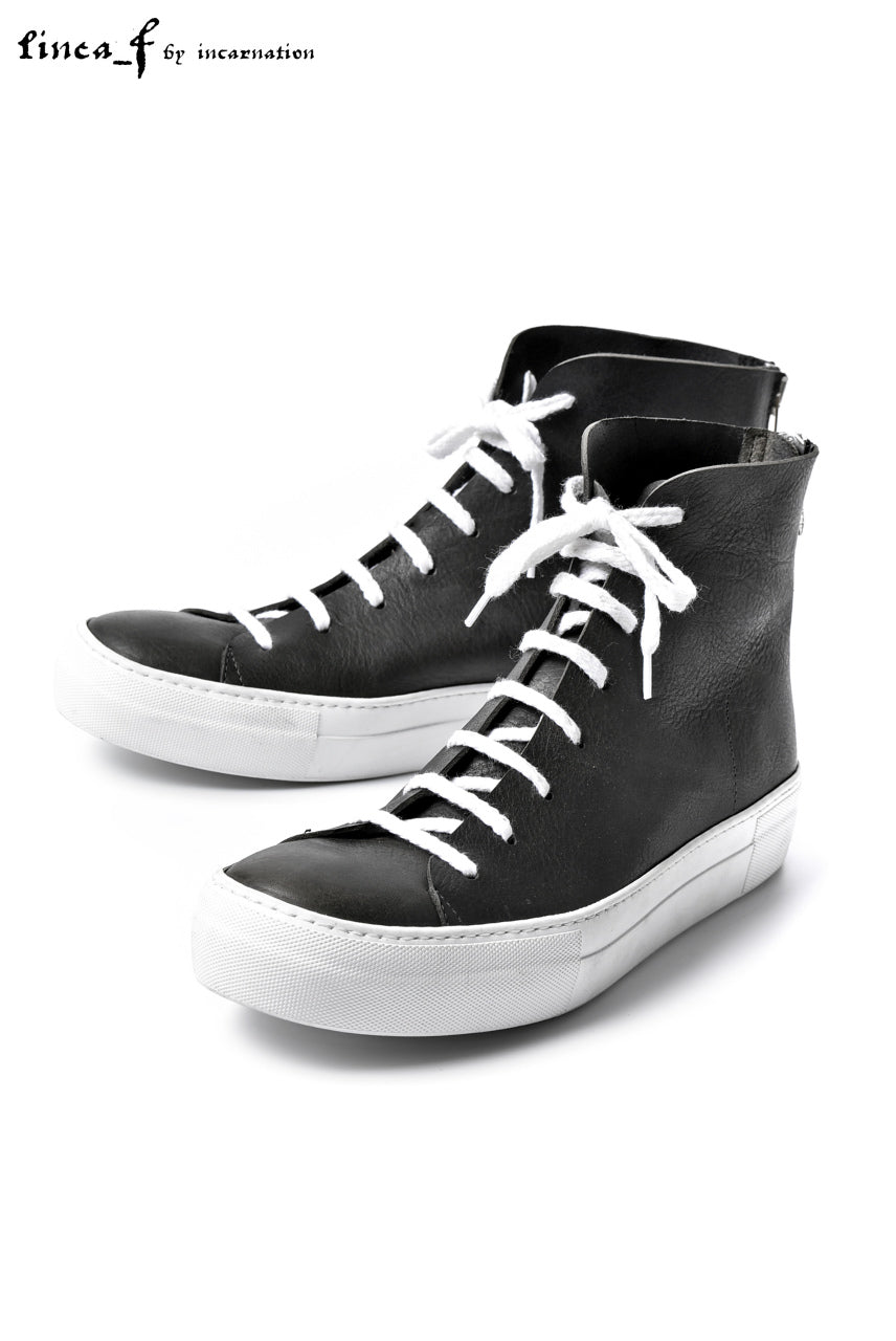 LINEA_F by incarnation GUIDI HORSE BUTT LEATHER SNEAKER BACK ZIP LACE UP