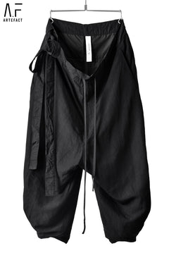 Load image into Gallery viewer, A.F ARTEFACT exclusive WIDE-JODPHURS TROUSERS2.0 &quot;Linen/Viscose&quot; (BLACK)