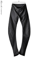 blackcrow high density cotton banana shape trousers (BLACK)