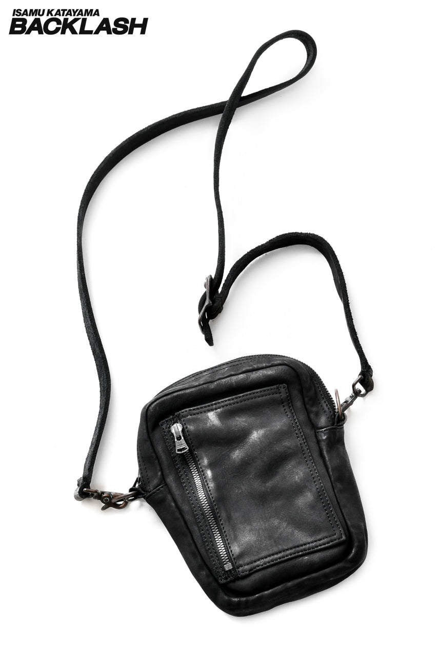 ISAMU KATAYAMA BACKLASH SACOCHE BAG [ JP-Tanned Steer ] (BLACK)の