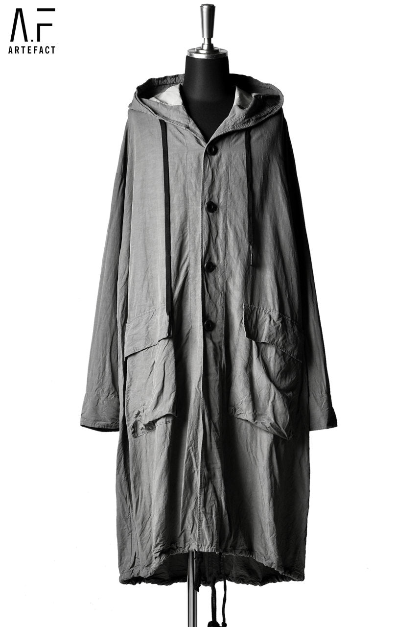A.F ウールロングコート A.F ARTEFACT A.F ARTEFACT BIG HOODED LONG COAT (KHAKI)の商品ページ