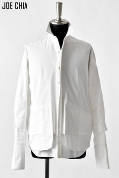 Load image into Gallery viewer, JOE CHIA OVERSIZED DOUBLE LAYER SHIRT (OFF WHITE)