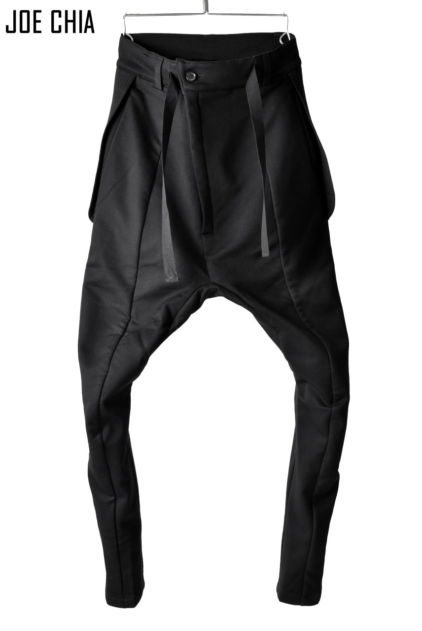 JOE CHIA HeatPerform DROP CROTCH 3D SLIM PANTS (BLACK)