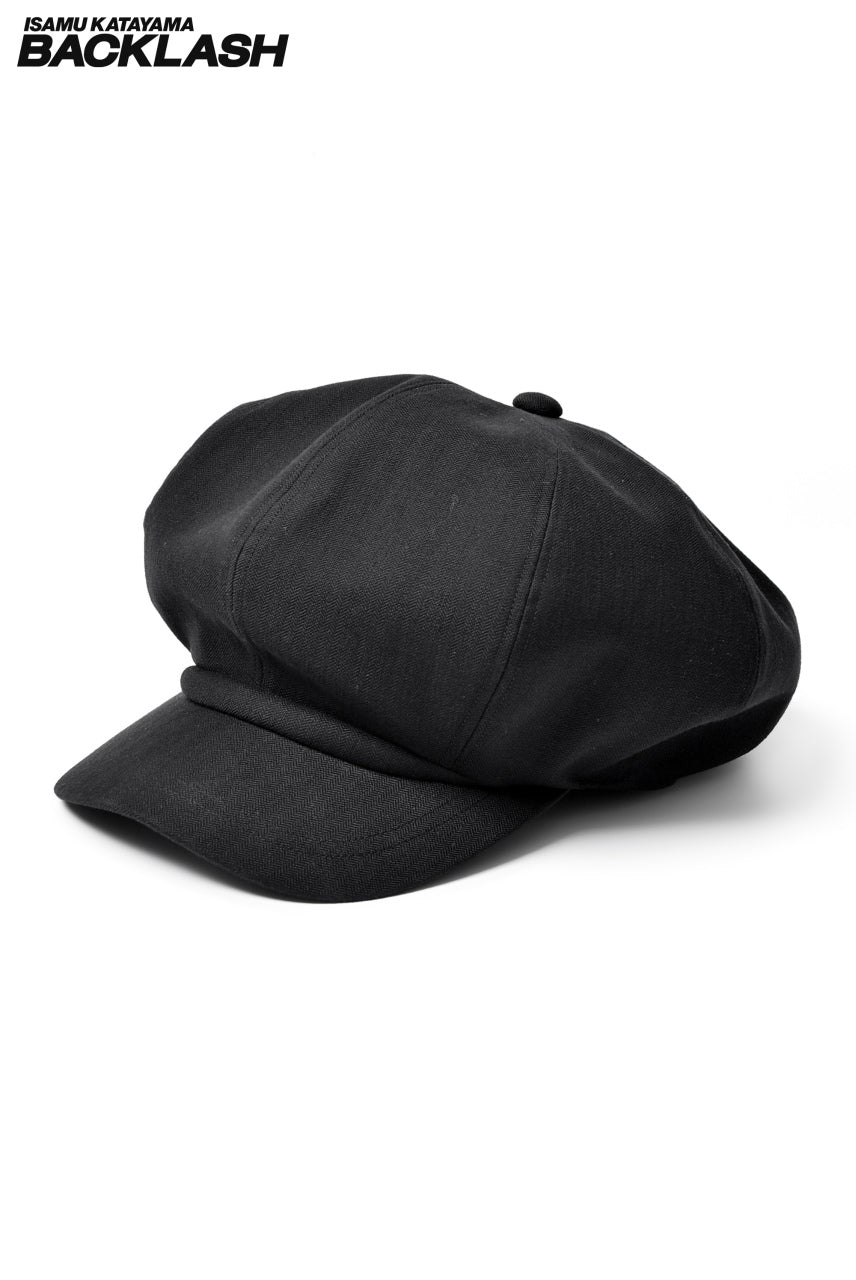 イサムカタヤマバックラッシュ キャスケット ISAMU KATAYAMA BACKLASH CASQUETTE / MONOCHROME LUXURY STEER