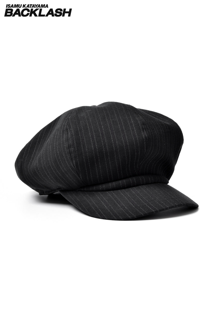 画像をギャラリービューアに読み込む, ISAMU KATAYAMA BACKLASH HERRINGBONE CASQUETTE (BLACK STRIPE)