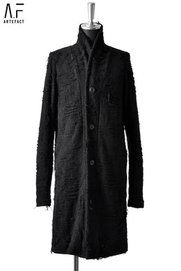 A.F ARTEFACT SHAWL COLLAR CARDIGAN / GRUNGY PILE KNIT
