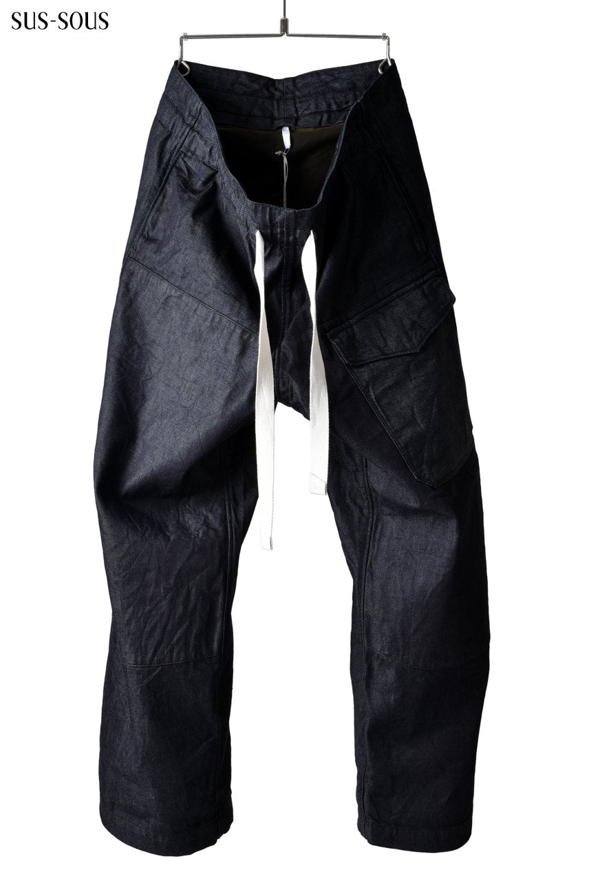 sus-sous supima denim wide trousers MK-1 (INDIGO)