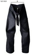 sus-sous supima denim wide trousers MK-1 (INDIGO)