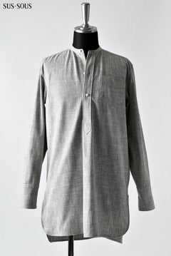Load image into Gallery viewer, sus-sous shirt long cotton (LIGHT GREY)