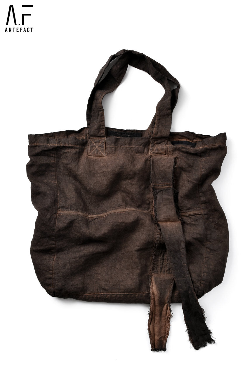 A.F ARTEFACT TOTE BAG / PERSIMMON DYED