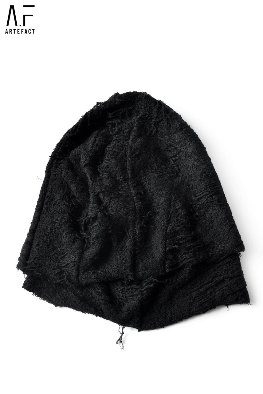 A.F ARTEFACT exclusive GRUNGY PILE KNIT LAYERED CAP