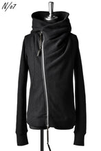 画像をギャラリービューアに読み込む, N/07 Wrap Hooded Jacket / Woolring Fleece (BLACK)