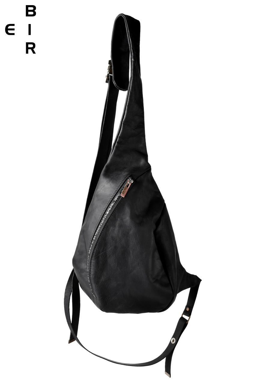 画像をギャラリービューアに読み込む, ierib One Shoulder Bag with Harness Belt / Nicolas Italy Vachetta (BLACK)