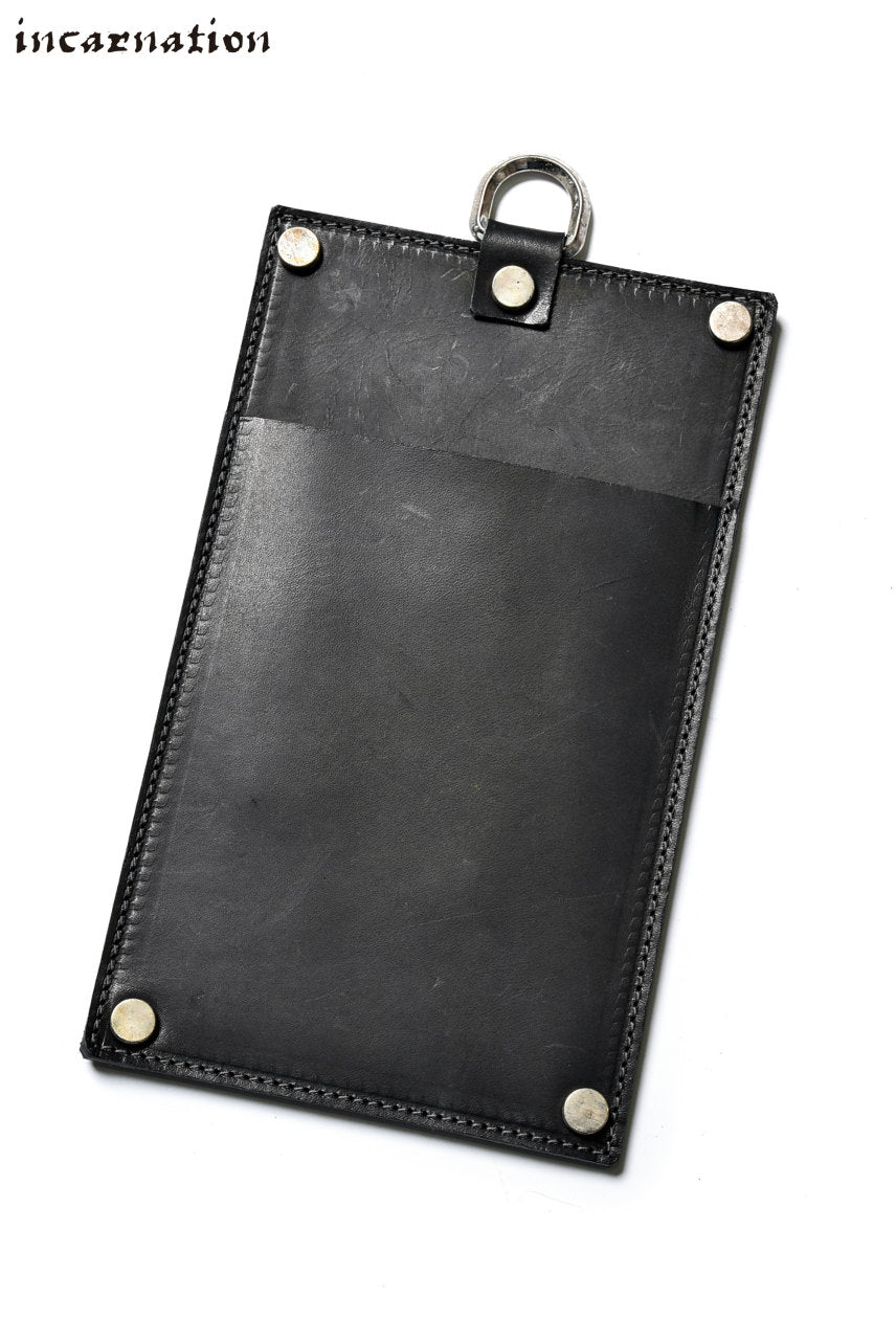 incarnation exclusive CALF SHOULDER LEATHER POUCH with D-RING