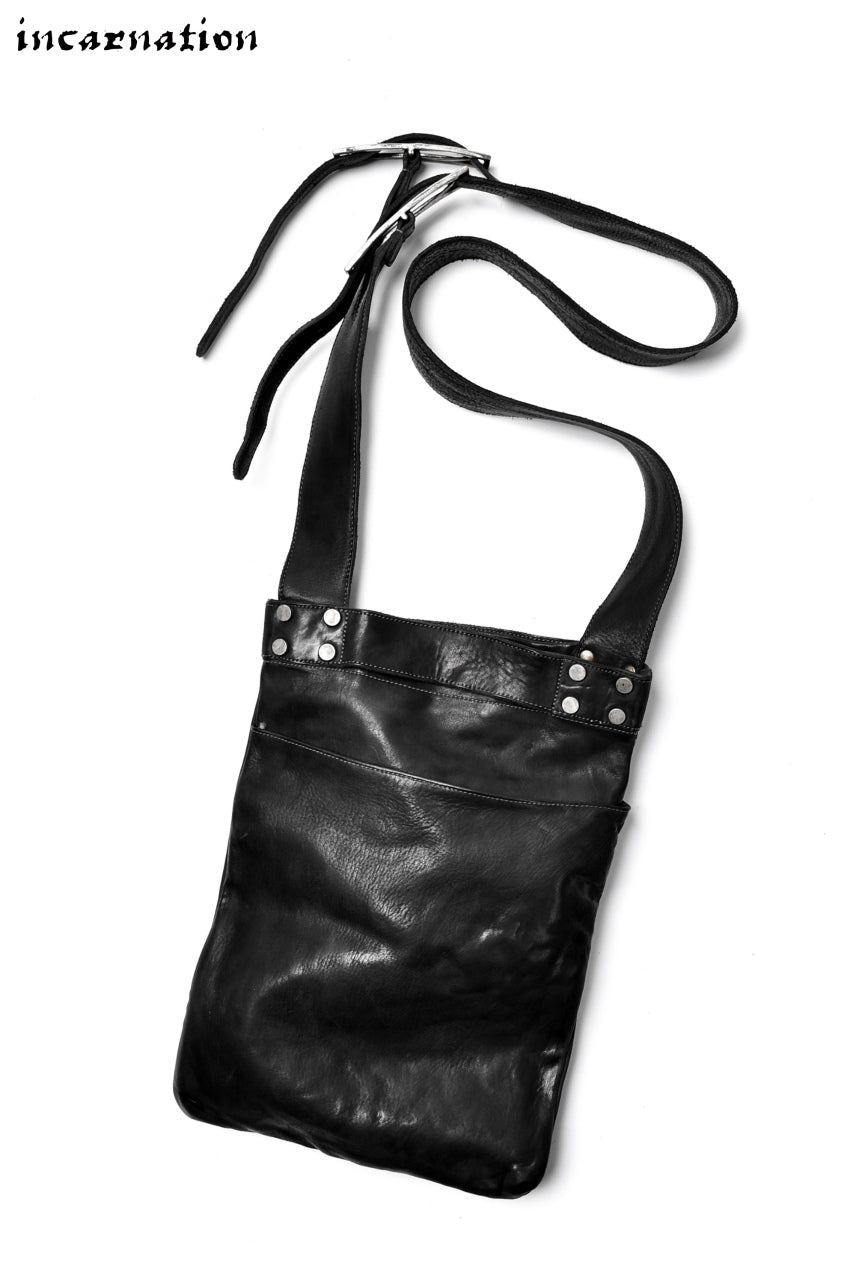 Load image into Gallery viewer, incarnation CALF LEATHER 2WAY SHOULDER BAG with BUCKLE and RIVETS