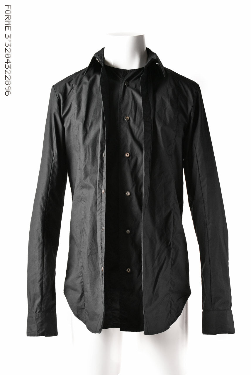 forme d'expression Layered Front Shirt (OFF BLACK)