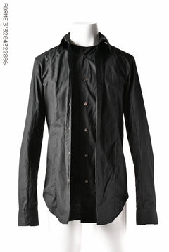 Load image into Gallery viewer, forme d&#39;expression Layered Front Shirt (OFF BLACK)
