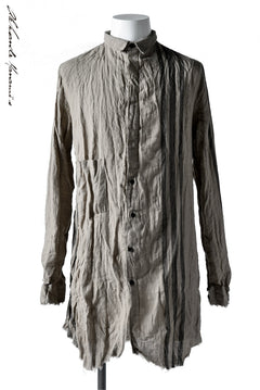 Load image into Gallery viewer, Aleksandr Manamis DARK SAND STRIPE LONG SHIRT