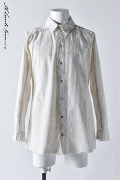 Load image into Gallery viewer, Aleksandr Manamis LAYERED PLACKET SHIRT / Tea Stain Dyed