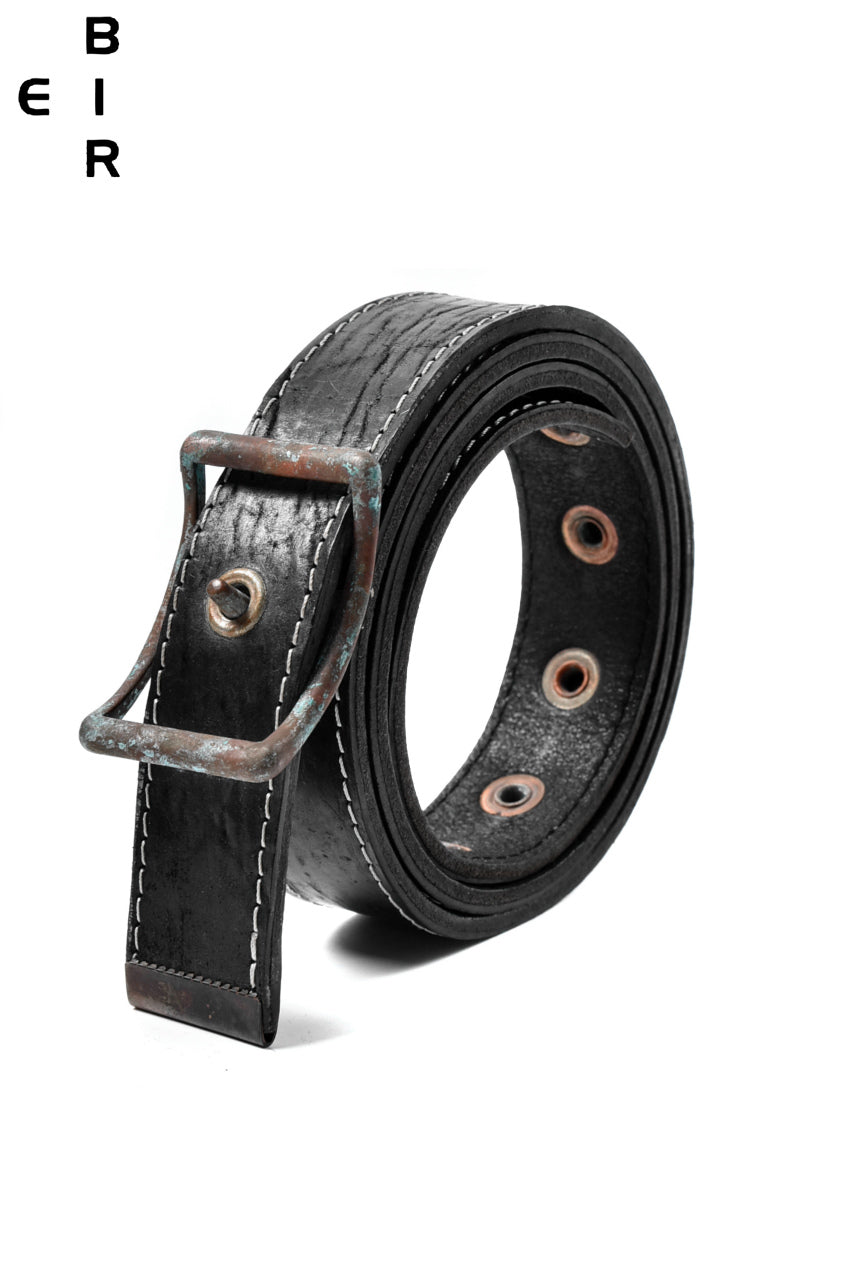 ierib SOLID BUCKLE BELT / waxy JP culatta (BLACK)の商品