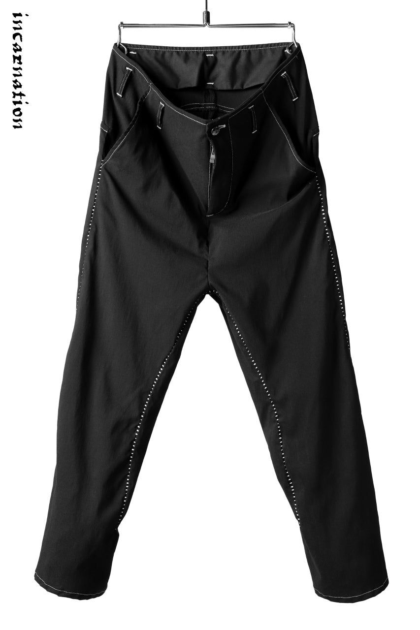 incarnation exclusive LONG DARTS CROPPED TROUSERS with Overlock Stitched