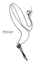 Load image into Gallery viewer, Holzpuppe exclusive Femur Bone Pendants with White Quartz