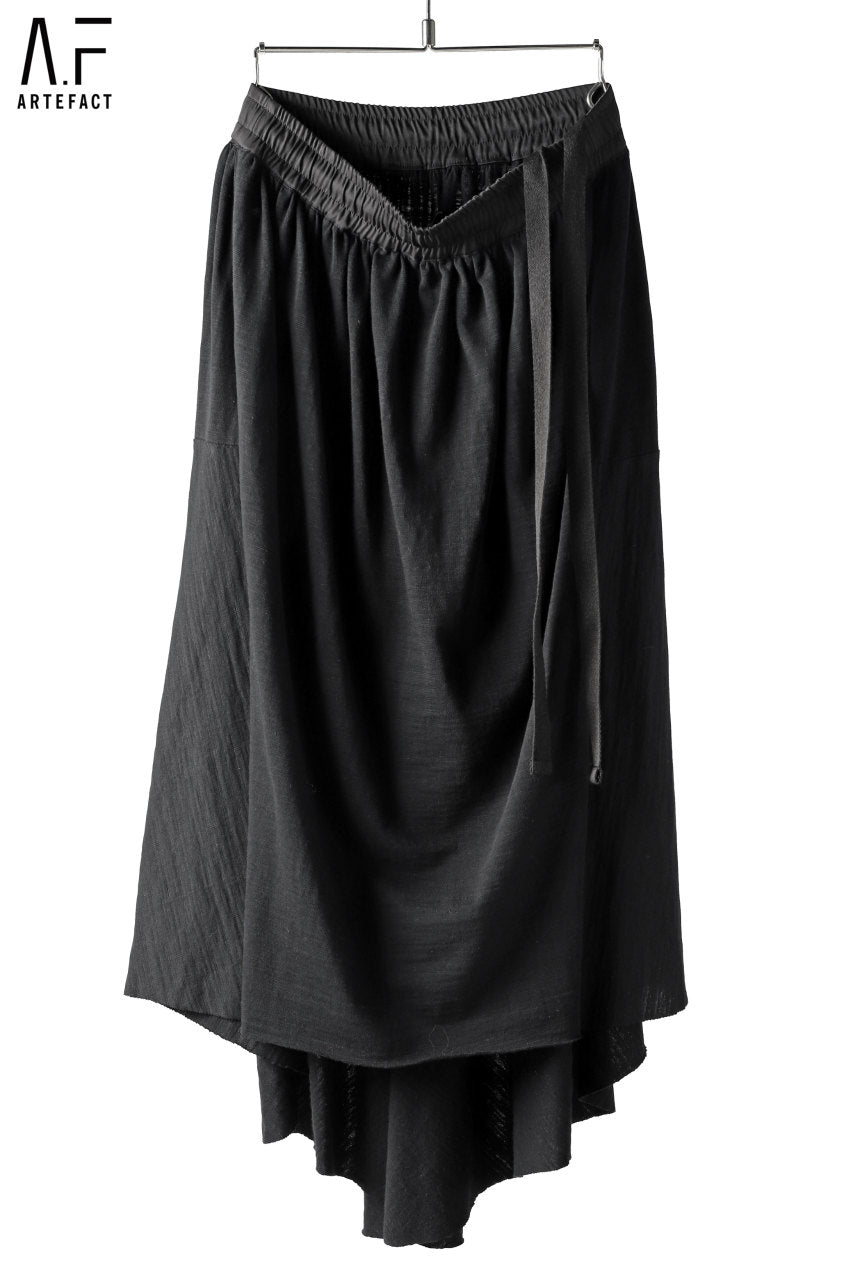 A.F ARTEFACT FEMME DRAPE BACK SKIRT / SLAB JERSEY