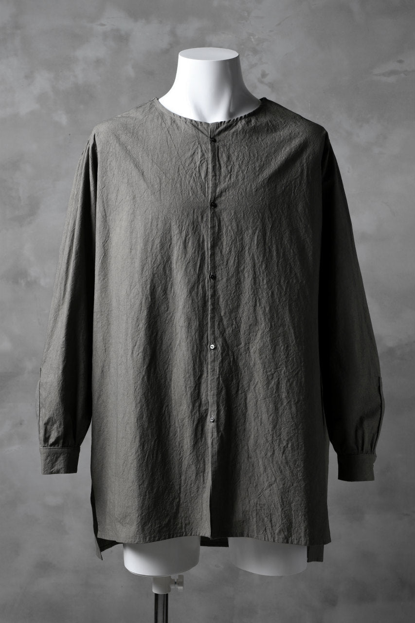 Load image into Gallery viewer, _vital collorless shirt / typewriter cloth (object dyed)