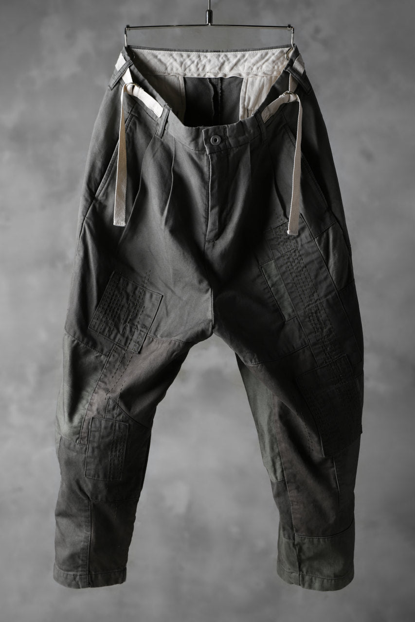 Load image into Gallery viewer, ISAMU KATAYAMA BACKLASH BORO TAPERED PANTS / COTTON CHINO