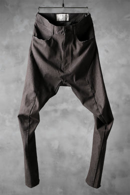 N/07 exclusive CONSTRUCTIVE FORMED SKINNY TROUSERS [ High Stretch Denim/Bio ] (KHAKI BROWN)