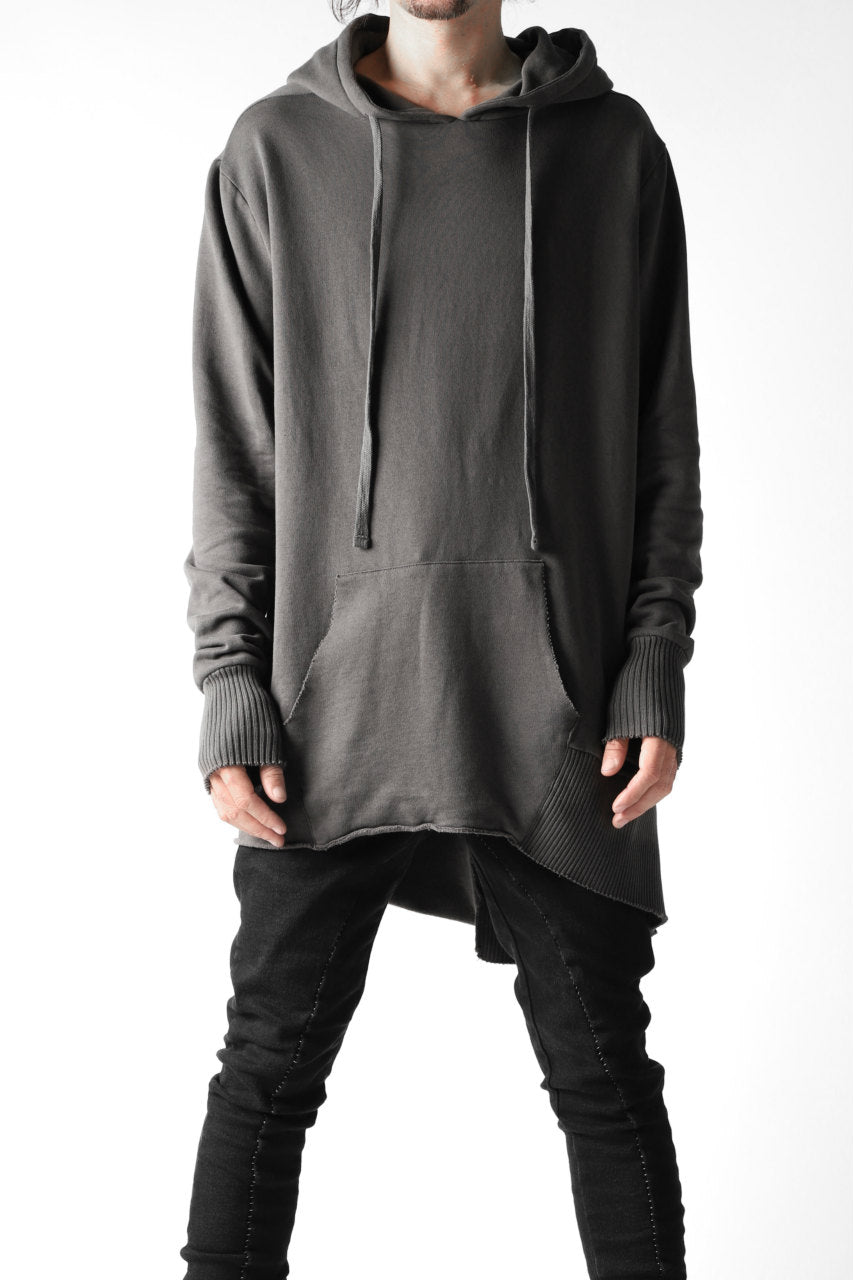 thomkrom BRUSHED BACK LONG HOODIE / FRENCH-TERRY (TAUPE)