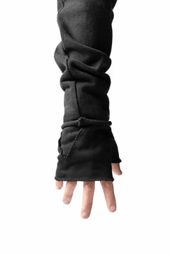 画像をギャラリービューアに読み込む, thomkrom FINGER OUT GLOVES / HEAVY JERSEY (BLACK)