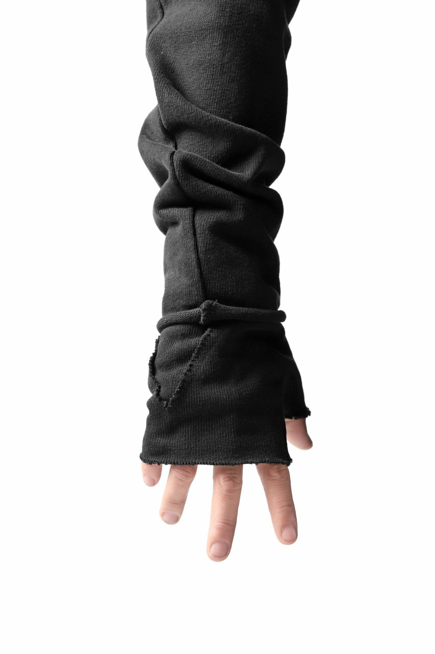 Load image into Gallery viewer, thomkrom FINGER OUT GLOVES / HEAVY JERSEY (BLACK)