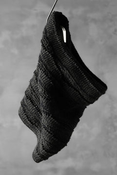 Load image into Gallery viewer, forme d&#39;expression Laddered Knit Warmer (Mel. Military)