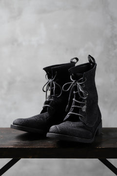 画像をギャラリービューアに読み込む, ierib exclusive LOGGER lace up boots / african elephant hand dyed (BLACK)