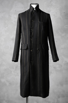 Load image into Gallery viewer, Aleksandr Manamis Double Breasted Stripe Coat