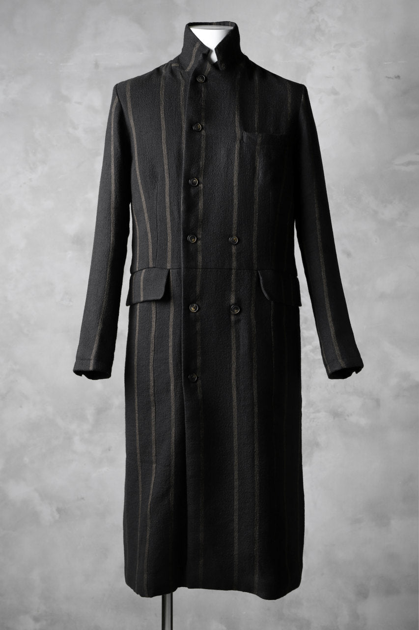 Aleksandr Manamis Double Breasted Stripe Coat