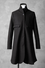 Load image into Gallery viewer, RUNDHOLZ A LINE CHESTERFIELD COAT / FULLING WOOL