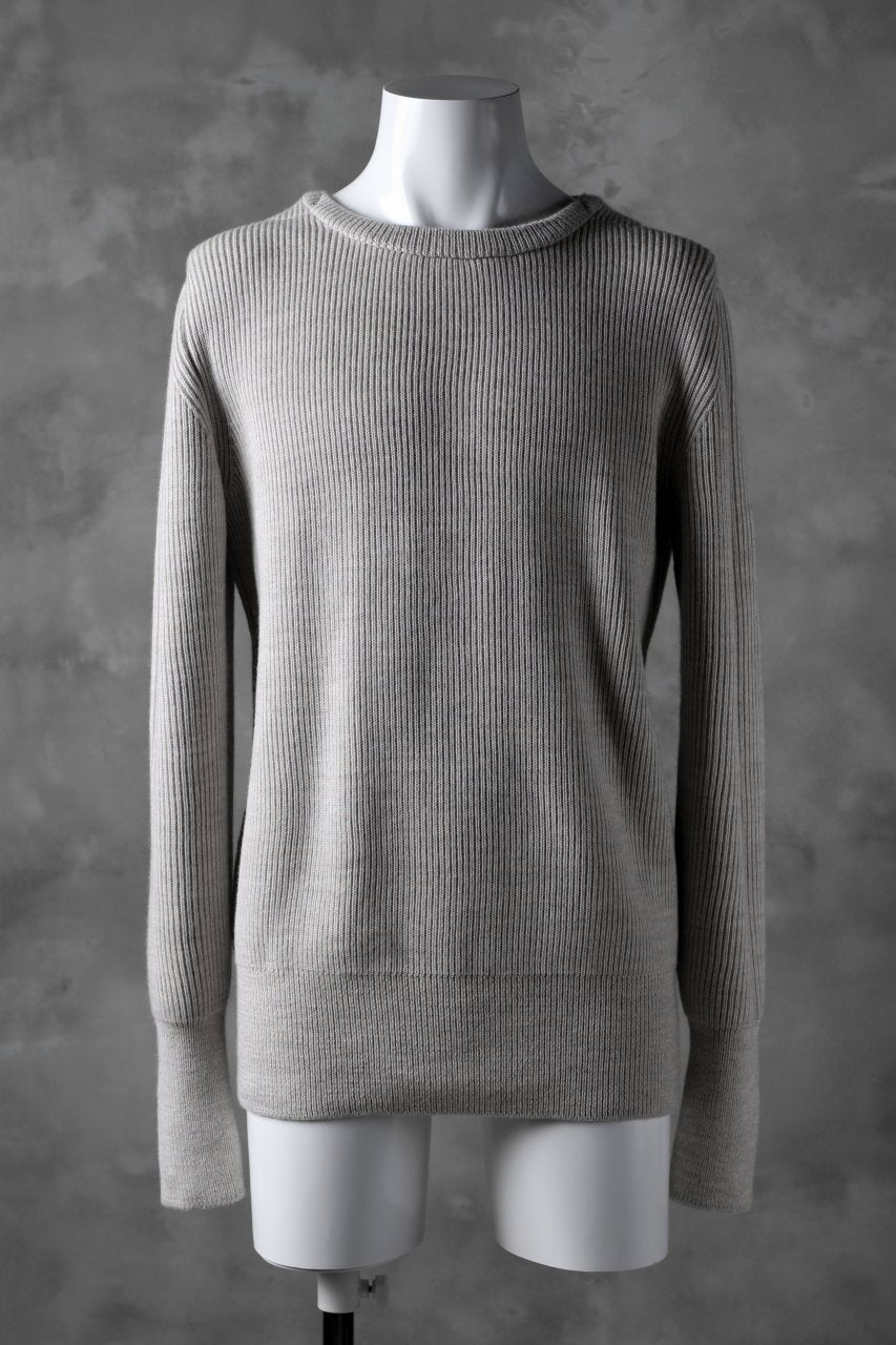 Load image into Gallery viewer, sus-sous fisherman crew neck sweater / W100 5G Full (BEIGE TOP)