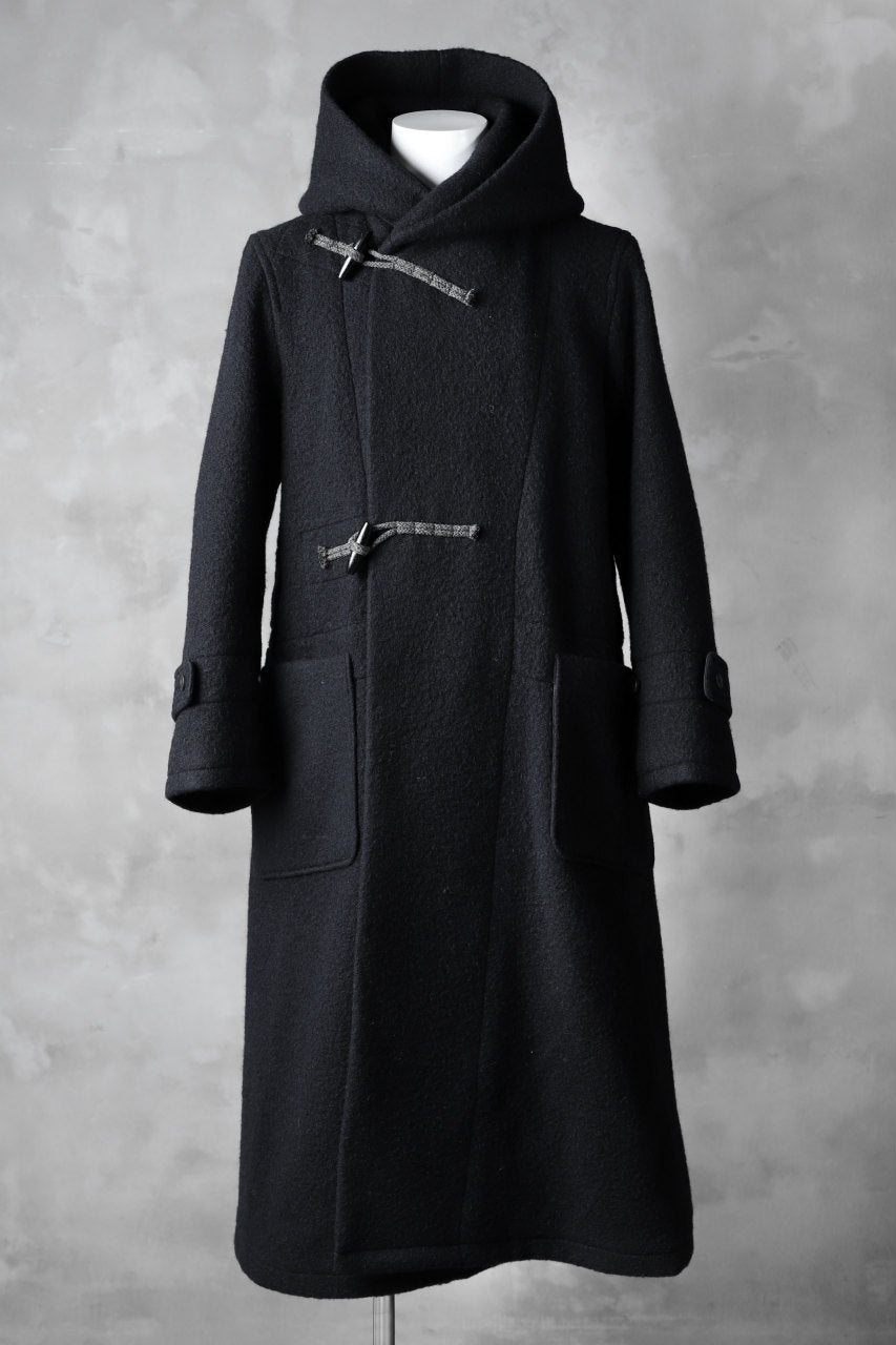 sus-sous duffle coat / Napping melton wool (NAVY BLACK)